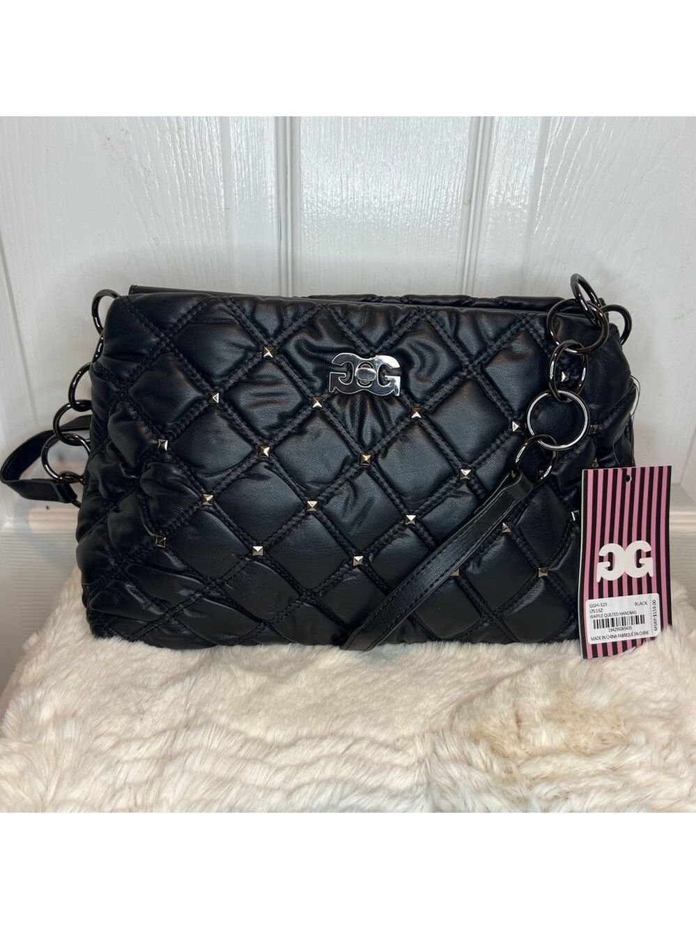 GILDA PARIS WAFFLE QUILTED HANDBAG